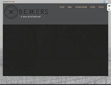 Tablet Screenshot of bekkerswine.com